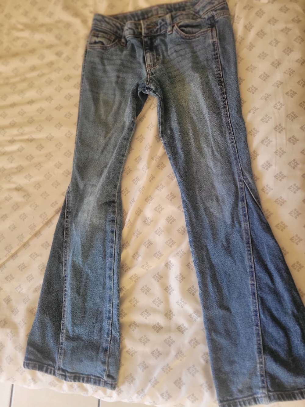 art class Light Blue Flare Jeans for Kids